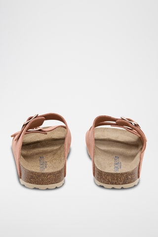 Mules em couro - Rosa