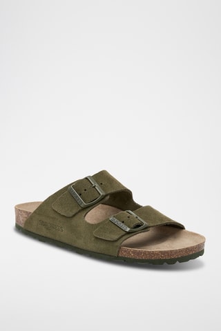 Mules em couro - Verde