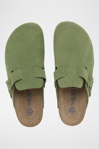 Sabots en cuir - Vert