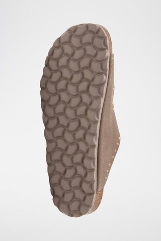 Mules em couro - Castanho