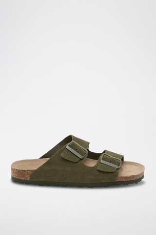Mules en cuir - Vert