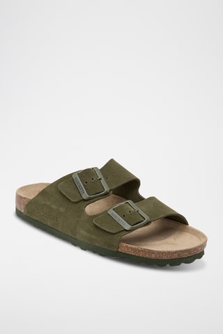 Mules en cuir - Vert