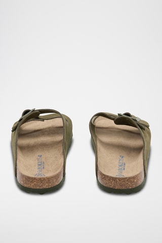 Mules en cuir - Vert