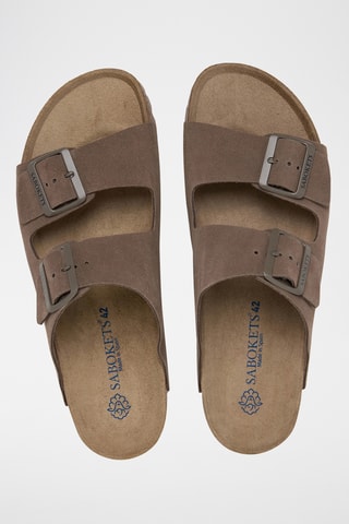 Mules en cuir - Marron