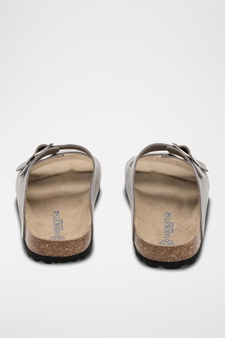 Mules en cuir - Gris