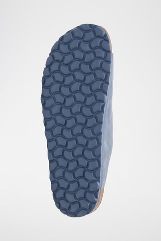 Mules en cuir - Bleu