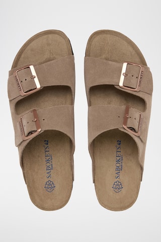 Mules en cuir - Marron