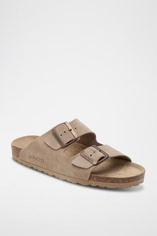 Mules en cuir - Marron