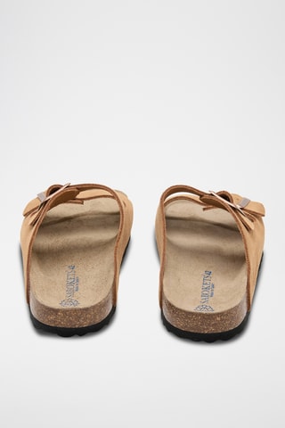 Mules en cuir - Camel