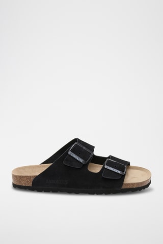 Mules en cuir - Noir