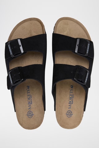 Mules en cuir - Noir