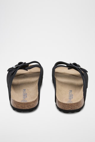 Mules en cuir - Noir