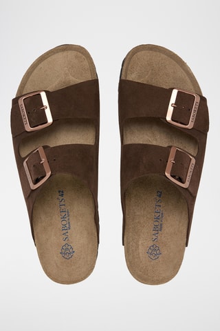 Mules en cuir - Marron