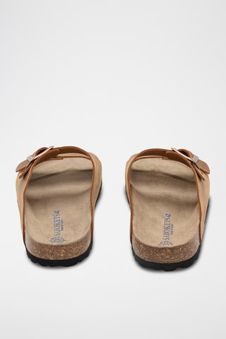 Mules en cuir - Camel