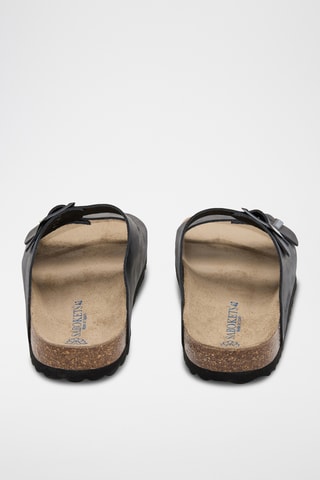 Mules en cuir - Noir