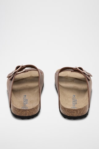 Mules en cuir - Marron