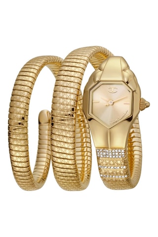 Montre à quartz en acier - Doré