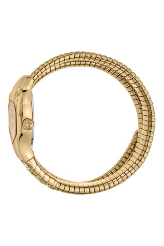 Montre à quartz en acier - Doré