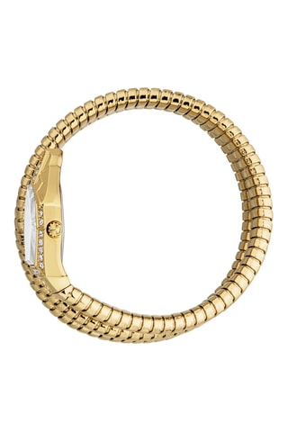 Montre à quartz en acier - Doré et blanc