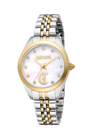 Montre à quartz en acier - Argenté et doré