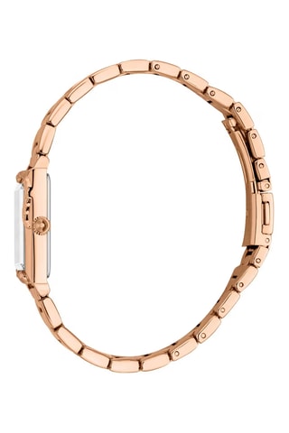 Montre à quartz en acier - Doré rose et argenté