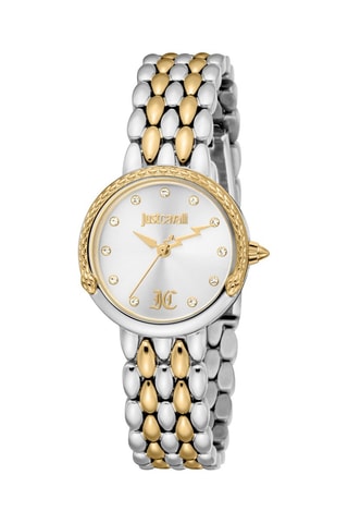 Montre à quartz en acier - Argenté et doré