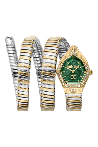 Montre à quartz en acier - Argenté et doré