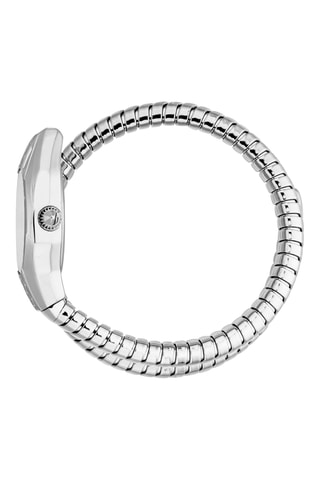 Montre à quartz en acier - Argenté et noir