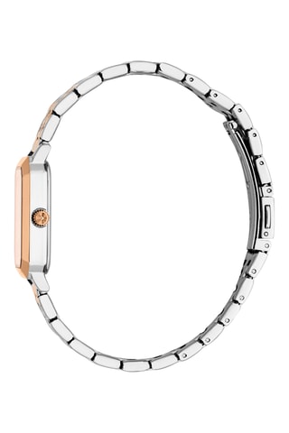 Montre à quartz en acier - Doré rose et argenté