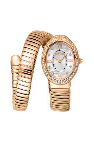 Montre à quartz en acier - Doré rose et argenté