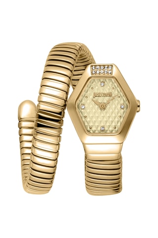 Montre à quartz en acier - Doré