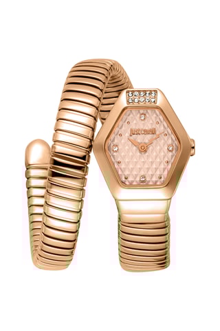 Montre à quartz en acier - Doré rose