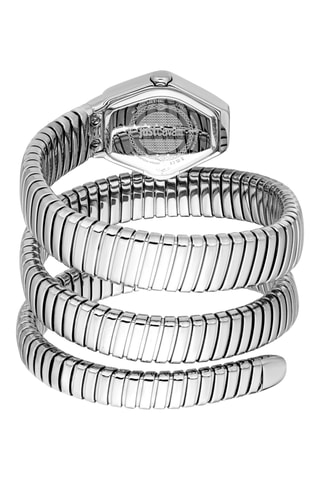 Montre à quartz en acier - Argenté et noir