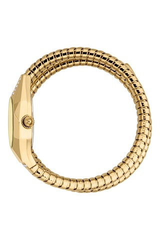 Montre à quartz en acier - Doré