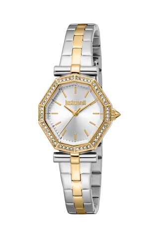 Montre à quartz en acier - Argenté et doré