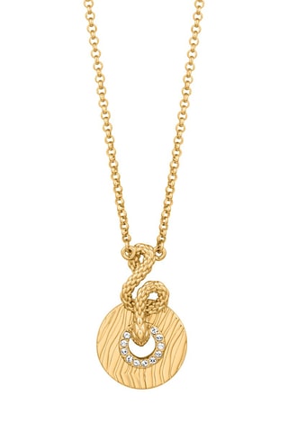 Collier orné de cristaux Swarovski Gioia - Doré et blanc