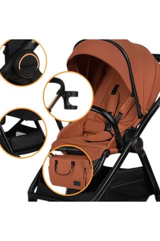 Multifunctionele Buggy 3-in-1 Layla - Bruin - 6 Maanden tot 4 Jaar - T/m 22 kg