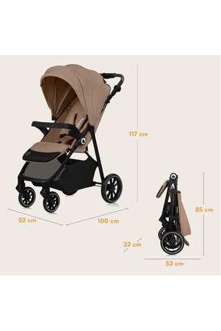 Buggy Emma - Taupe - 6 maanden tot 4 jaar - T/m 22 kg