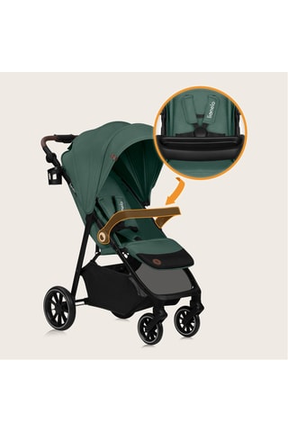 Buggy Emma - Donkergroen 6 maanden tot 4 jaar - T/m 22 kg