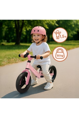 Loopfiets Toni -  Wit en Bruin - Vanaf 18 maanden - T/m 30 kg