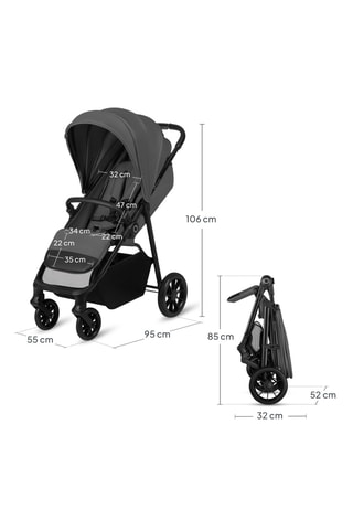 Buggy - Grijs - Vanaf de Geboorte t/m 4 Jaar - 22 kg