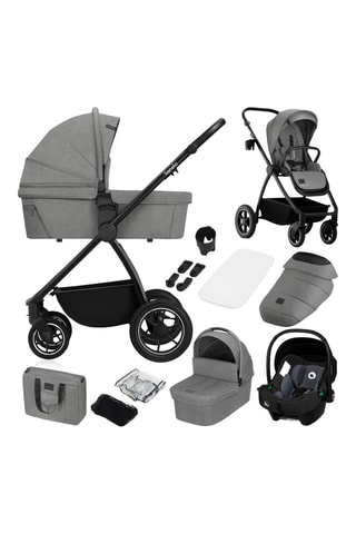 Kinderwagen Trio - Grijs - Vanaf de Geboorte t/m 4 Jaar - T/m 22 kg