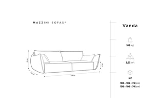 Canapé Vanda Vert bouteille