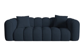 Canapé Clotilde - Bleu roi - 3 places - Revêtement en tissu chenille