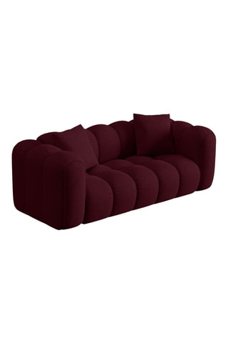 Canapé Arden - Bordeaux - 2 places - En tissu chenille