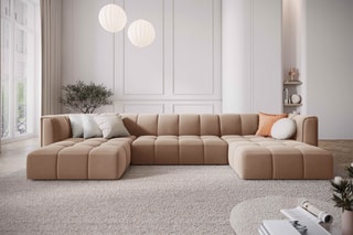 Canapé panoramique Adams Beige