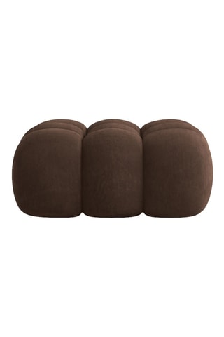 Pouf Maurice - Marron - Tissu velours