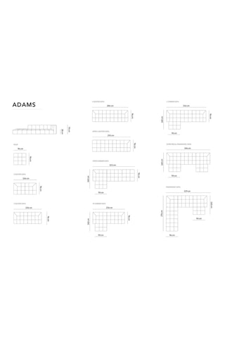 Canapé modulable Adams - Beige clair