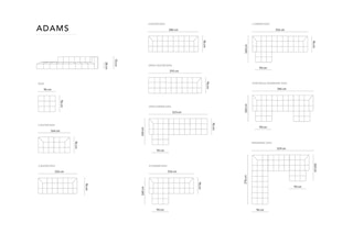 Canapé d'angle gauche modulable Adams - Noir