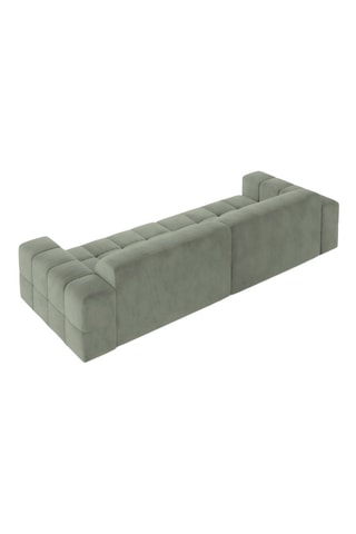 Canapé Luc - Vert - 4 places - En tissu structuré